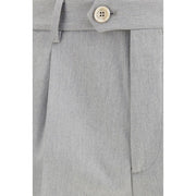 Brunello Cucinelli Gray Wool Casual Pants