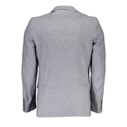 Gant Gray Cotton Blazer