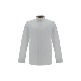 Burberry White Elastane Dress Shirt
