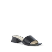 19V69 Italia Green Leather Platform Sandals