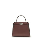 Fendi Brown Calf Leather Bos Taurus Shoulder Bag