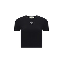 Fendi Black Cotton T-Shirt