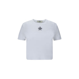 Fendi White Cotton T-Shirt