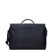 Piquadro Blue Leather Business And Laptop Bag