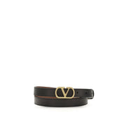 Valentino Garavani Black Lamb Ovis Aries Aries Regular Belt