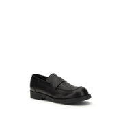 MM6 Black Calf Leather Bos Taurus Slip-On Loafers