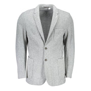 Gant Gray Polyester And Wool Blazer