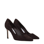 Jimmy Choo Brown Leather High Heel Pumps