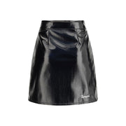 Fiorucci Black Cotton Mini Skirt