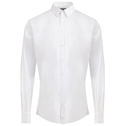 Dolce & Gabbana White Cotton Dress Shirt