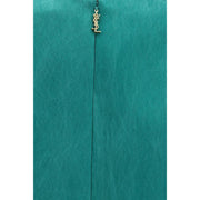 Saint Laurent Bicolor Silk Casual Dress