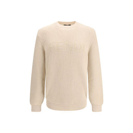 Fendi Beige Fleece Wool Sweatshirt