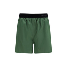 Tom Ford Bicolor Silk Bermuda Shorts