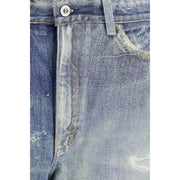 Our Legacy Blue Cotton Relaxed Fit Jeans