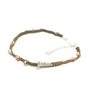 Guess Green Textile Necklace