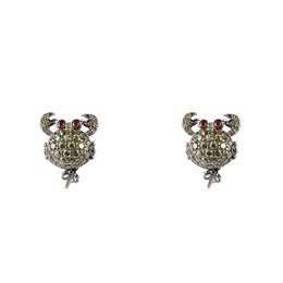 Lancaster Black Silver Earrings