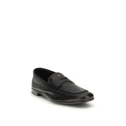 Prada Black Goatskin Slip-On Loafers