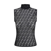 Fendi Black Polyamide Top