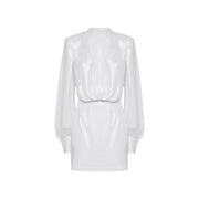BLANCA VITA White Polyester Casual Dress