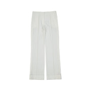 BLANCA VITA White Polyester Casual Pants