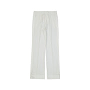 BLANCA VITA White Polyester Casual Pants