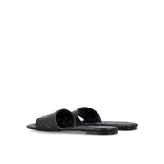 Bottega Veneta Black Lamb Leather Mules