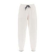 Brunello Cucinelli White Cashmere Athletic Pants