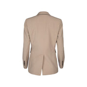 Brunello Cucinelli Beige Virgin Wool Blazer