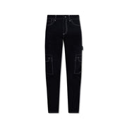 Burberry Black Cotton Cargo Pants