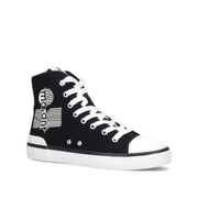 Isabel Marant Black Canvas High Top Sneakers
