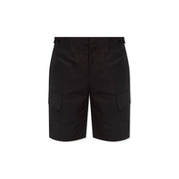 Jil Sander Black Cotton Cargo Shorts