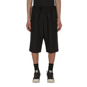 Maison Margiela Black Linen Bermuda Shorts