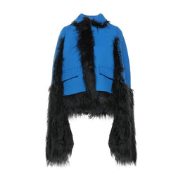 Maison Margiela Blue Wool Cloacks