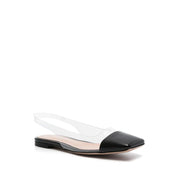 Gianvito Rossi Black Plexiglass Ballet Flats