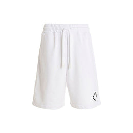 Marcelo Burlon White Cotton Shorts