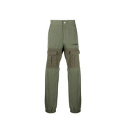 Palm Angels Bicolor Cotton Cargo Pants