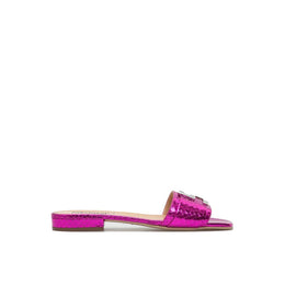 Sergio Rossi Multicolor Calfskin Flat Sandals