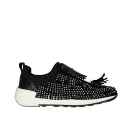 Sergio Rossi Black Fabric Athletic Sneakers