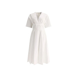Alaïa White Cotton Casual Dress