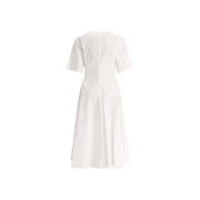 Alaïa White Cotton Casual Dress