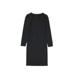 Alberta Ferretti Black Elastane Casual Dress
