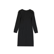 Alberta Ferretti Black Elastane Casual Dress