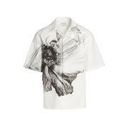 Alexander McQueen White Cotton Shortsleeve Shirt