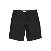 Dondup Black Virgin Wool Bermuda Shorts