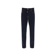 Dsquared² Blue Cotton Straight-Leg Jeans