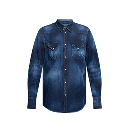 Dsquared² Blue Denim Shirt