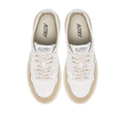 Autry White Goatskin Low Top Sneakers