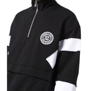 Balmain Black Cotton Sweatshirt