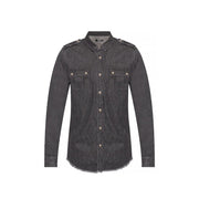 Balmain Black Denim Shirt