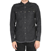 Balmain Black Denim Shirt